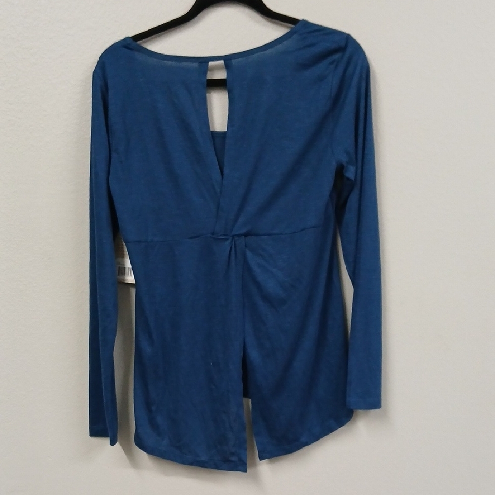 Balance Collection Teal Long Sleeve Top - Picture 5 of 7